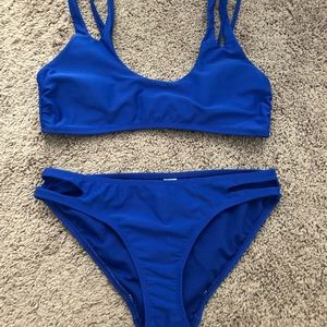 Blue bikini